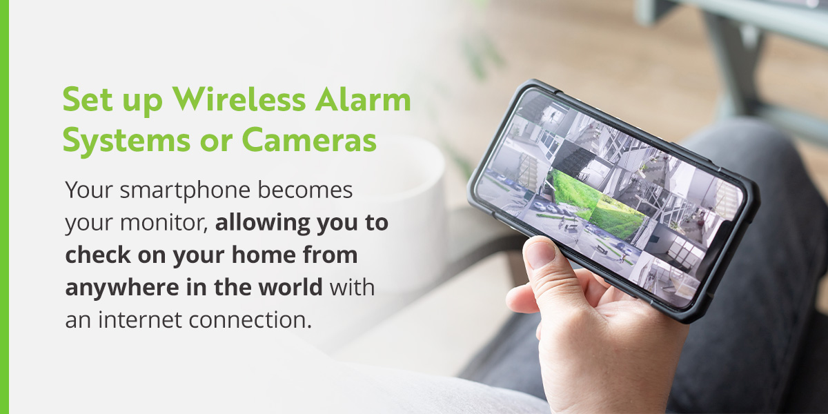 set-up-wireless-alarm-systems-or-cameras